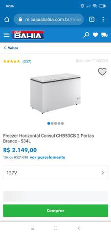 Freezer horizontal Consul