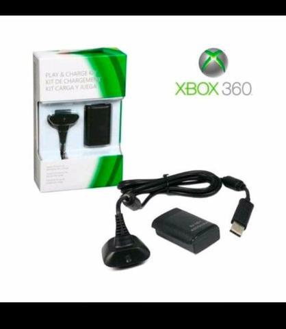 Kit Carregador e Bateria controle Xbox 360