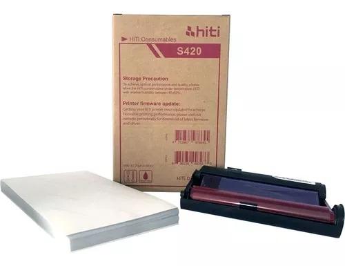 Kit De Impressão Hiti Para Impressora S420 (papel + Ribbon)