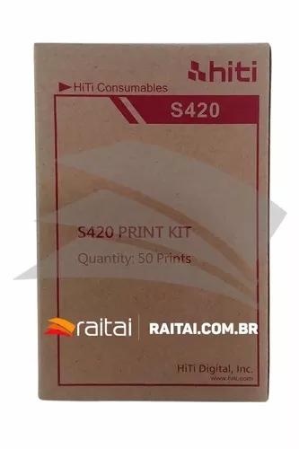 Papel Hiti Impressora S420/ 12 Kit Para (600 Fotos) S420