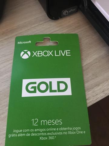 Vendo cartão Xbox LIVE GOLD