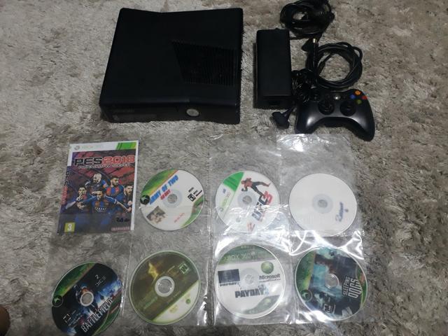 Xbox 360 destravado com 8 jogos