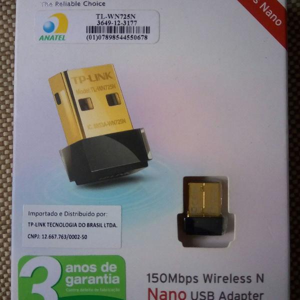 Adaptador Wireless Usb Tp Link Tl-wn725n 150mbps Nano