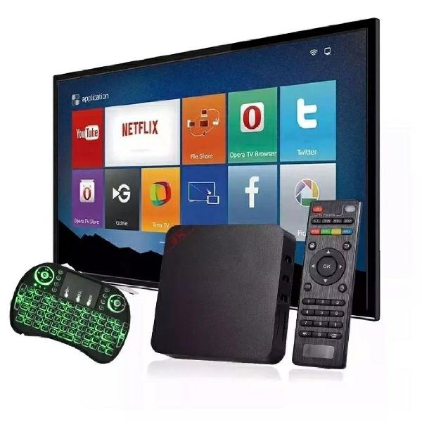 Aparelho Conversor TV Comum Para Smart Box + Teclado Led
