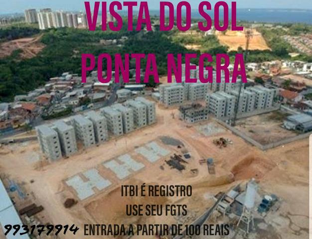 Apartamento na ponta negra! vista do sol 128 mil