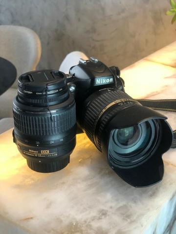 Câmera usada Nikon D5100 + Lente 18-55mm + Bolsa + Cartão