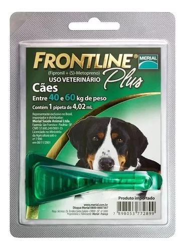 Frontline Plus Para Cães - 40 A 60kg