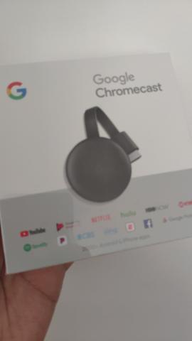 Google Chromecast 3 lacrado, aceito cartão