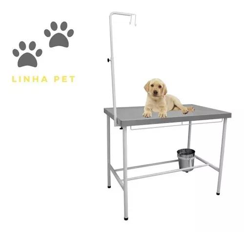 Mesa Cirúrgica Veterinária Pet Tampo Inox Desmontável