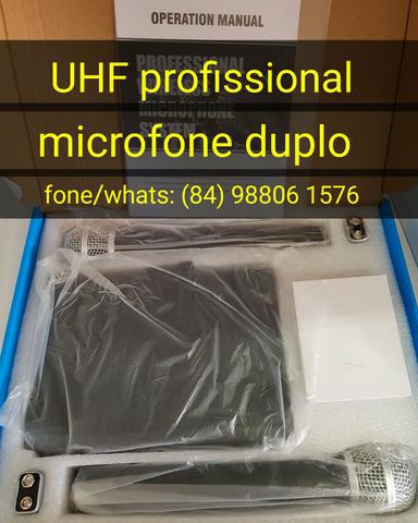 Novo completo microfone duplo UHF