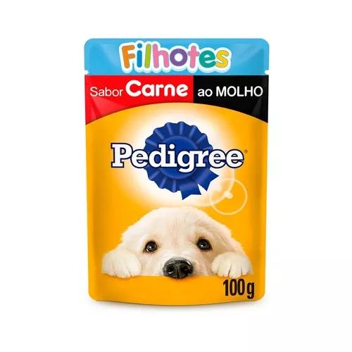 Ração Úmida Pedigree Cães Filhotes Sachê Sabor Carne -