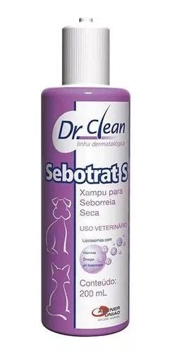 Sebotrat S Shampoo P/ Seborreia Seca 200ml Cães E Gatos