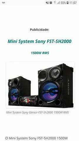 Sony sh2000, atenção valor mínimo