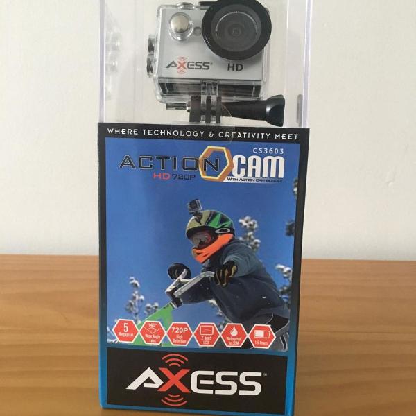 action camera axess hd 720p + case a prova d'água