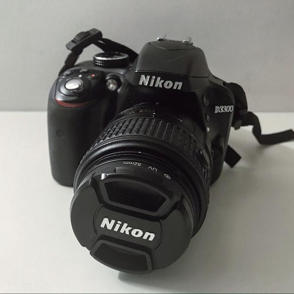 camera nikon d3300 + lente 18-55