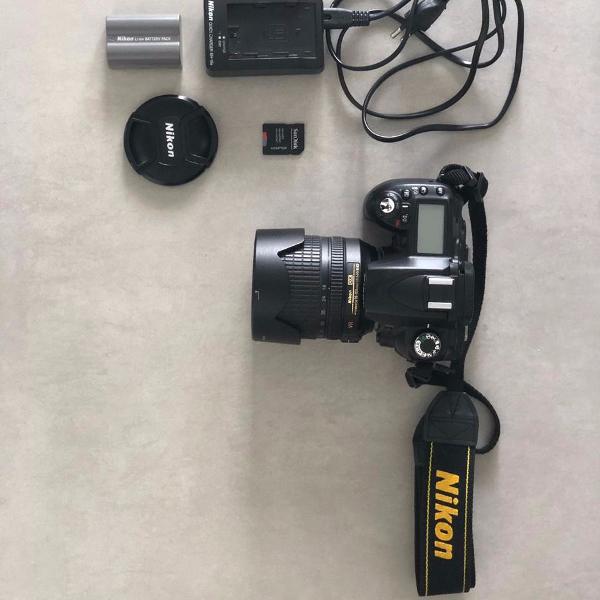 camera nikon d90 com lente 18-105mm