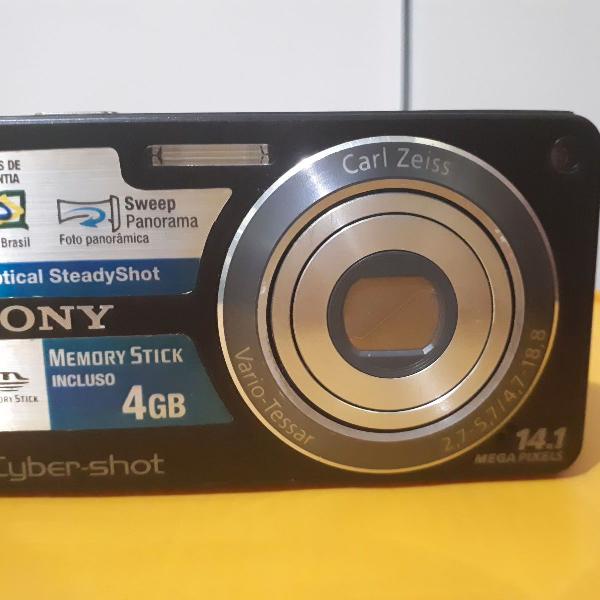 câmera digital da sony cyber-shot dsc-w350 preta