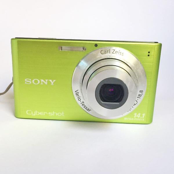 câmera fotográfica digital sony 14mp verde