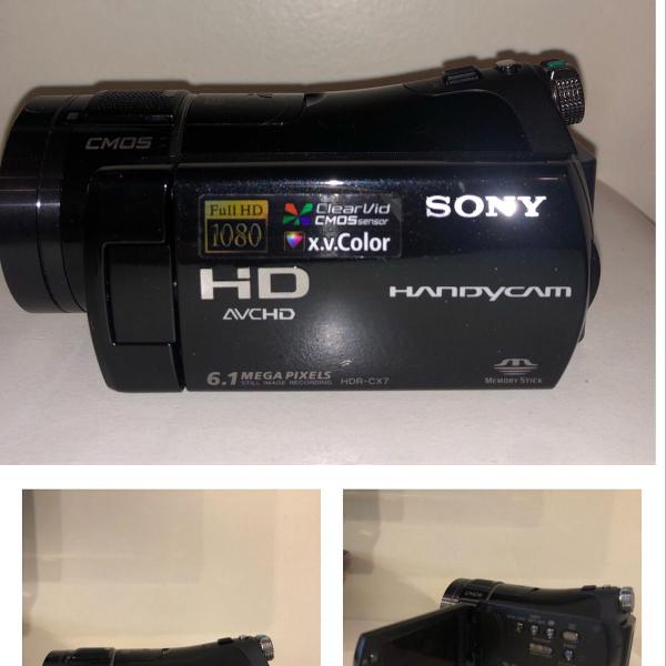câmera gravadora handycam sony+lente angular