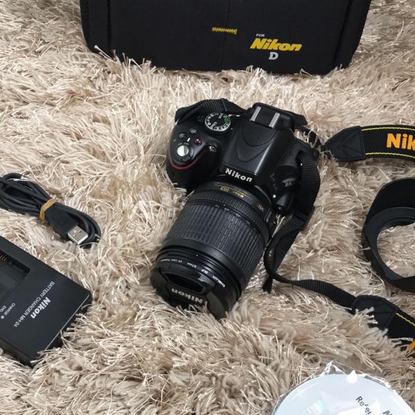 câmera profissional nikon dx 18-55
