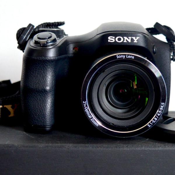 câmera semi-profissional sony dsc-h100