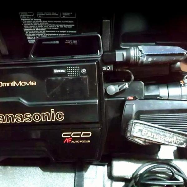filmadora panasonic vhs omnimovie - reliquia, antiguidade
