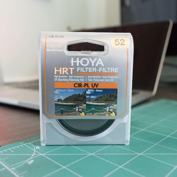 filtro polarizador hoya hrt cir-pl uv 52mm