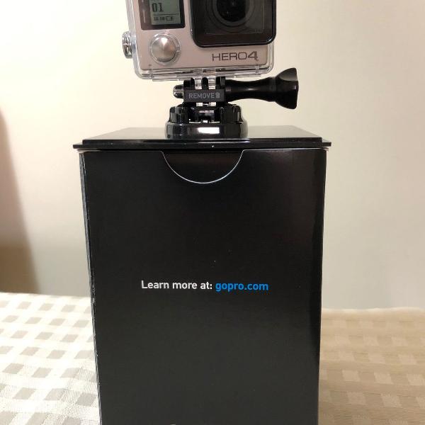 gopro hero4 - silver ação camera lcd brinde acessórios 4k
