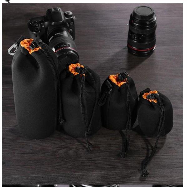 kit 3x tamanhos protetor case para lente câmera dslr canon
