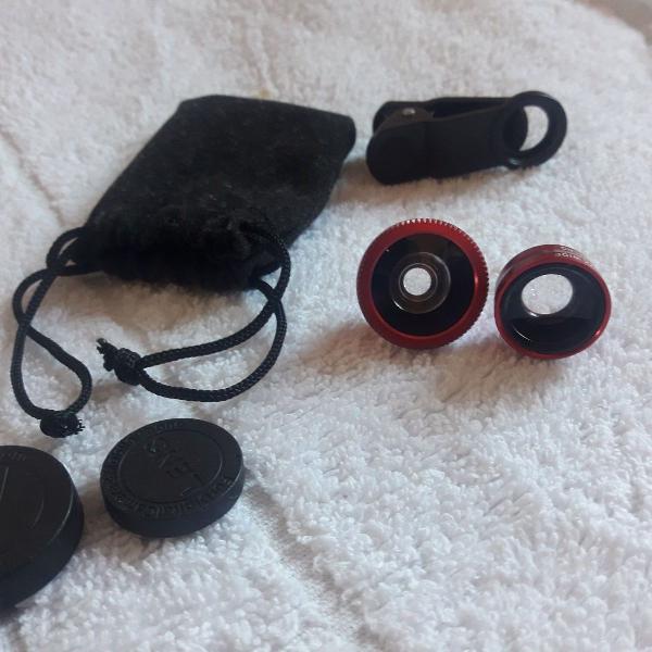 kit lentes de câmera para celular