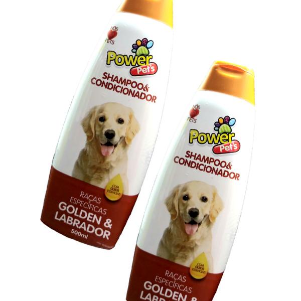 kit shampoo power pets raças específicas (golden &amp;