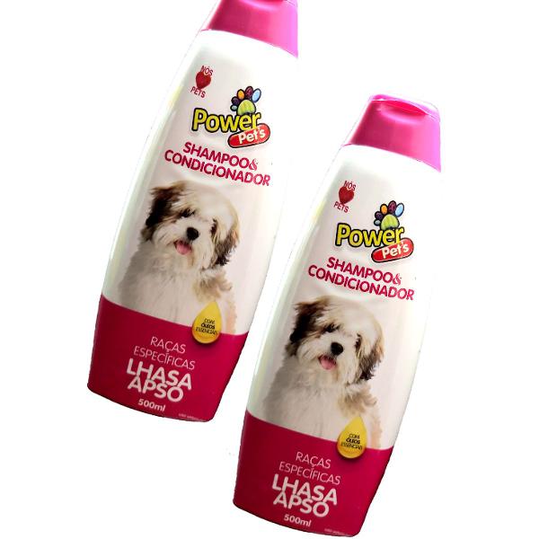kit shampoo power pets raças específicas (lhasa apso)