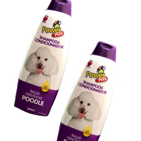 kit shampoo power pets raças específicas (poodle)