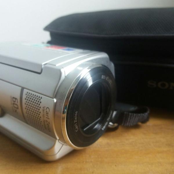 máquina filmadora sony