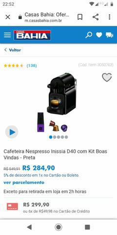 Cafeteira nespresso