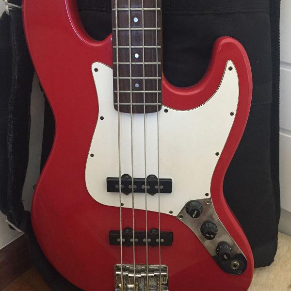 Contra baixo vermelho Washburn Lyon