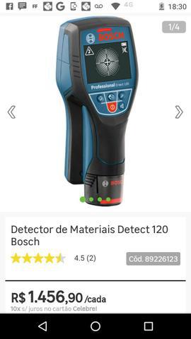 Detector de metal e pvc profissional da bosch