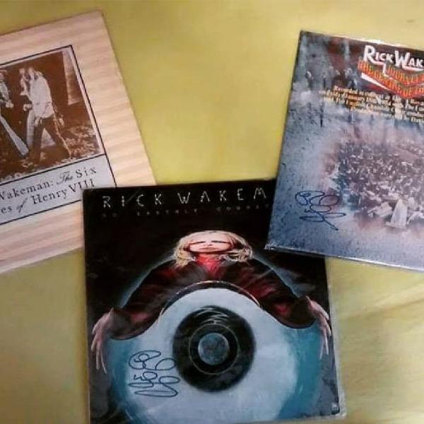 LPs autografados Rick Wakeman