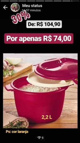 Linha microondas _ tupperware r$ 39,00