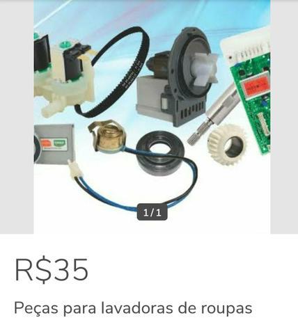 Peças para lavadoras de roupas, Brastemp, Consul, Eletrolux