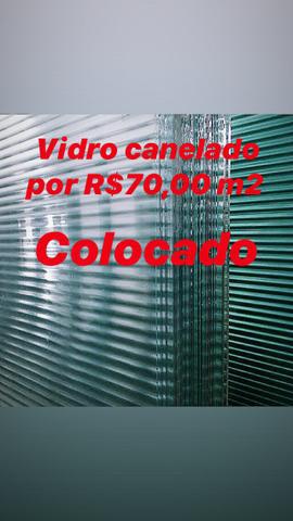 Vidro canelado PROMOÇÃO!