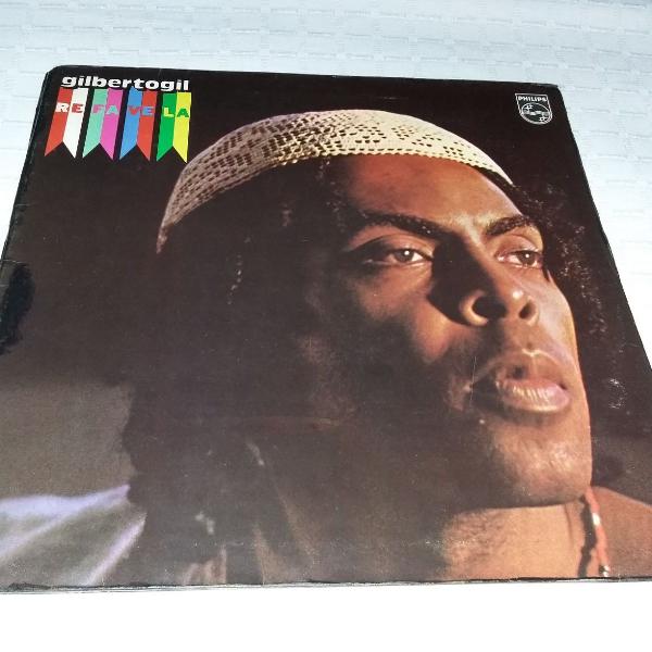 disco de vinil gilberto gil - refavela - capa dupla - 1977 -