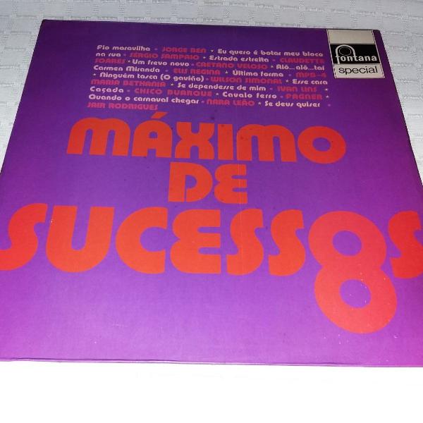 disco de vinil máximo de sucessos 8 - sérgio sampaio,