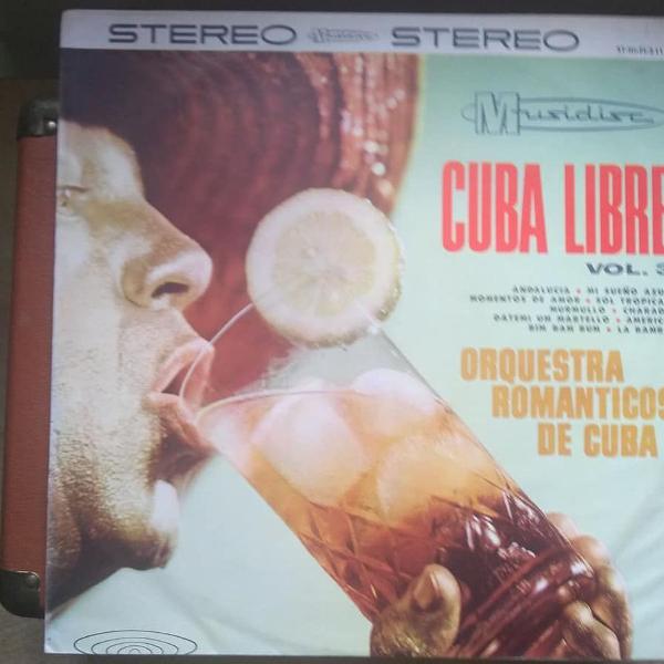 lp - cuba libre - vol. 3 - orquestra romanticos de cuba