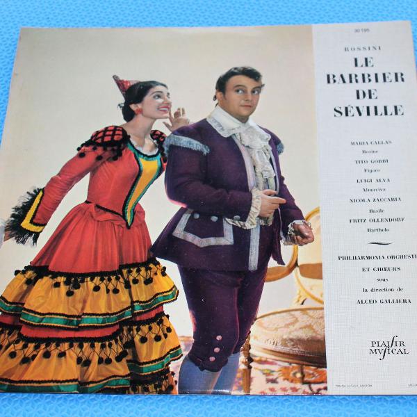 lp vinil - le barbier de séville - maria callas rosine,