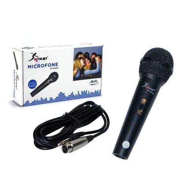 microfone dinâmico profissional original knup karaokê c/