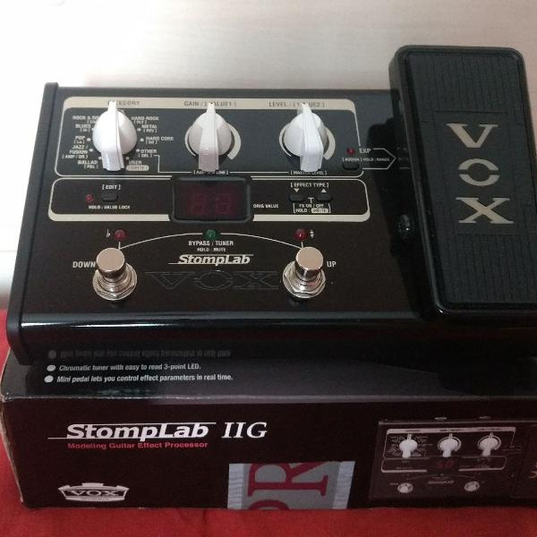 pedaleira guitarra vox stomplab 2g - pedaleira de efeitos