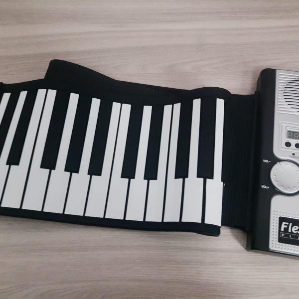 teclado musical flexível (midi) 61 teclas