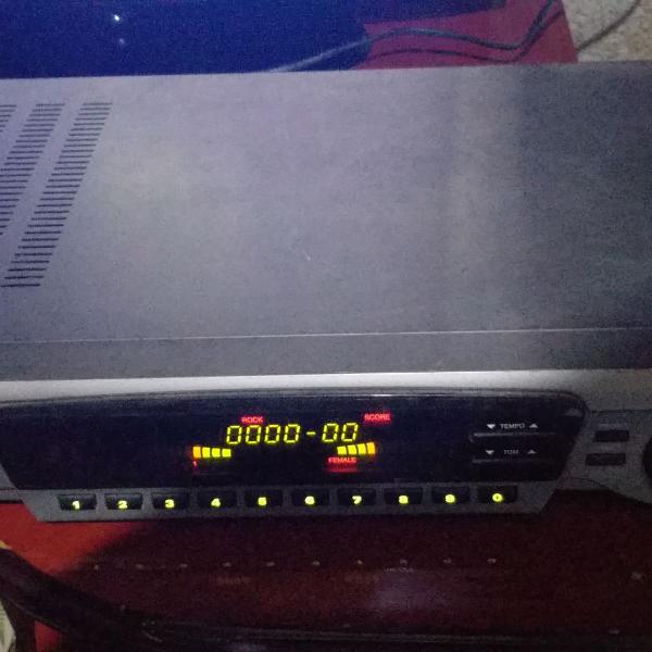 videooke raf 2500 com 200 músicas na memória e microfone