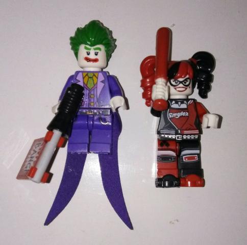LEGO minifigures Batman Joker Harley Queen Batwoman